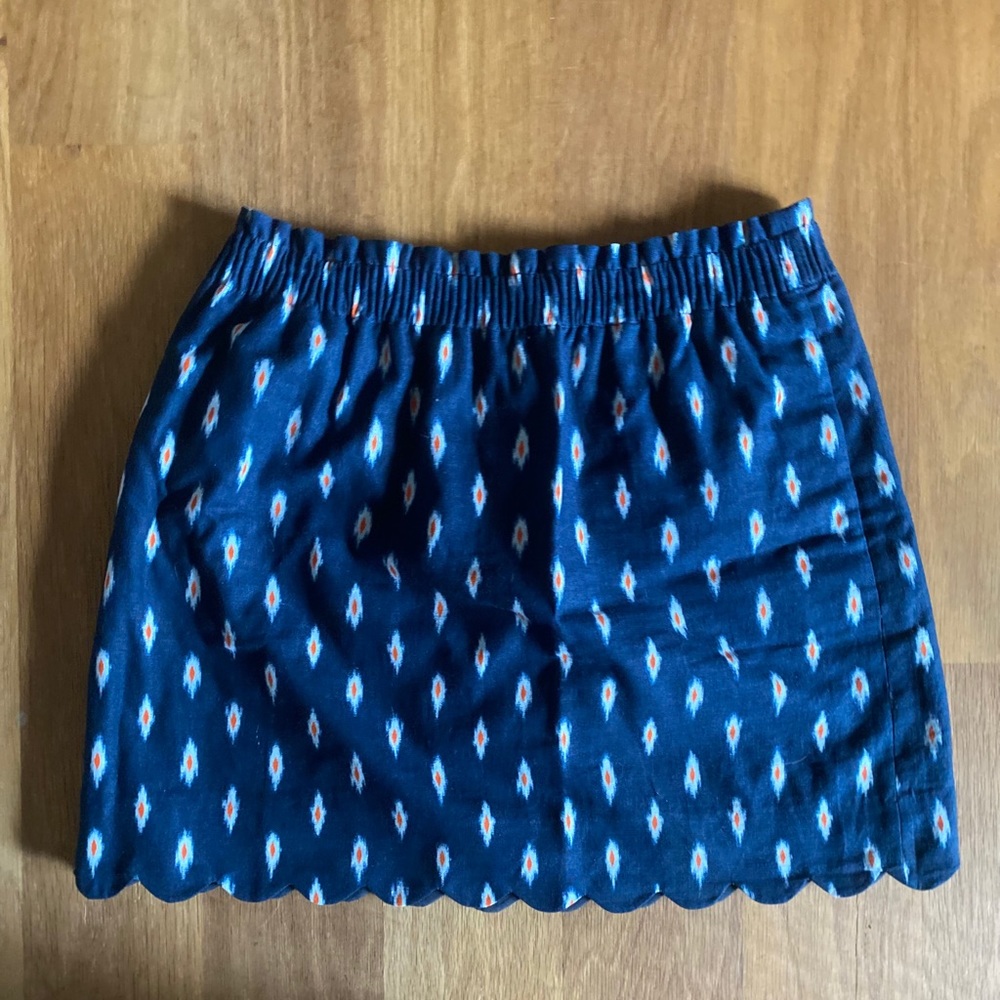 J Crew scallop hem skirt